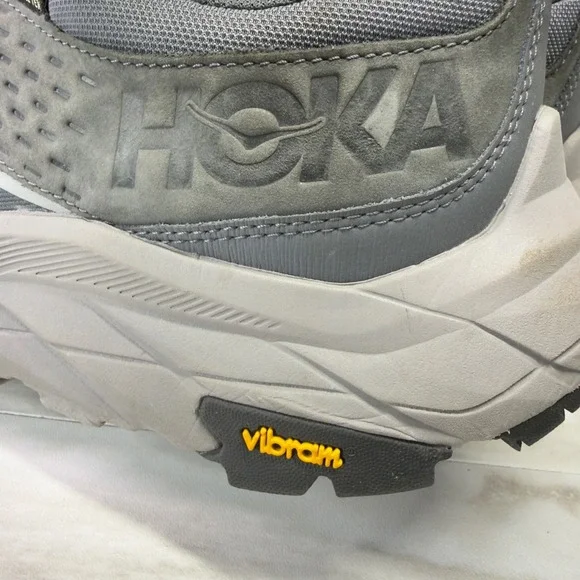 Hoka One One Anacapa Low GTX Mens 14 Grey Waterproof Hiking Shoes 1122017 CSHR - Picture 5 of 9